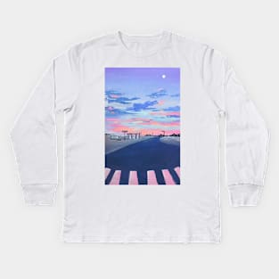 Servo Sunset Kids Long Sleeve T-Shirt